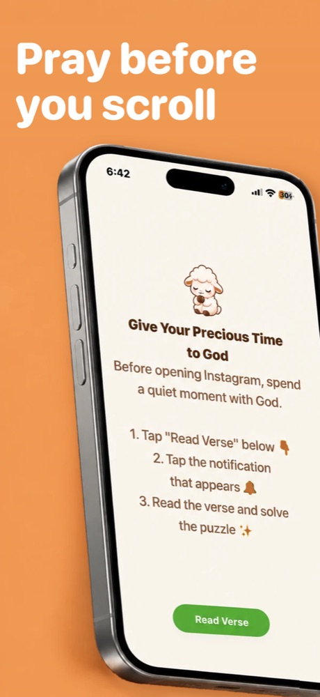 Prayer Lock screenshot: Pray before you scroll